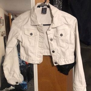 White jean jacket
